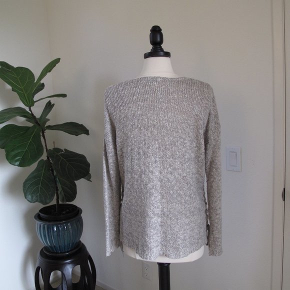 KNOX ROSE Cable Knit Lace Up Sweater - Picture 10 of 13